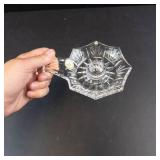 Princess House Lead Crystal Chamberstick - 24% Lead Crystal - Made in USA