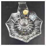 Princess House Lead Crystal Chamberstick - 24% Lead Crystal - Made in USA