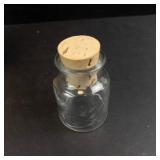 Princess House Crystal Etched Jars with Cork Stopper (Lot of 5)