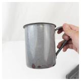 Crackle-Glaze Ceramic Tea Set with Teapot, Mugs, Bowls & Tray