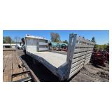 2000 GMC W3500 flatbed Lawn Truck with Debris Handler