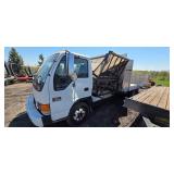 2000 GMC W3500 flatbed Lawn Truck with Debris Handler