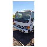 2000 GMC W3500 flatbed Lawn Truck with Debris Handler