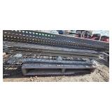 Industrial Pallet Rack Frames - Wire Decking & Cross Braces