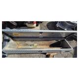 Aluminum Diamond Plate Toolbox with Lid - Truck Bed/Trailer Storage