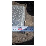 Aluminum Diamond Plate Toolbox with Lid - Truck Bed/Trailer Storage