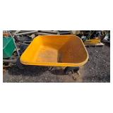 Mixed lot of Push Spreaders and wheel barrow