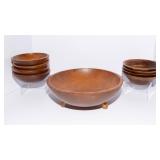 Wooden Serving Bowls - Includes The Original Ozark Walnut Salad Bowls