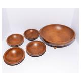 Wooden Serving Bowls - Includes The Original Ozark Walnut Salad Bowls