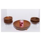 Wooden Serving Bowls - Includes The Original Ozark Walnut Salad Bowls