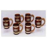 Six Vintage Grain Belt Siesta Ware Mugs
