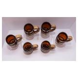 Six Vintage Grain Belt Siesta Ware Mugs