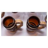 Six Vintage Grain Belt Siesta Ware Mugs