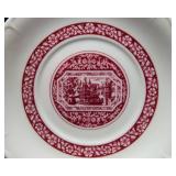 Vintage Rastal – “Rüdesheim Rhein Anno 1860” Goblet & Plate Set (12 Pc)