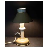 Small Cream Toleware Table Lamp – 12”H
