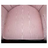 Pair of Vintage Pink Shell Back Chairs by Thomasville