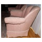 Pair of Vintage Pink Shell Back Chairs by Thomasville