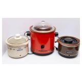 Set of 3 Vintage Rival Crock Pots – Crockettes & 1970s Crock Pot