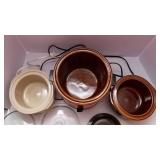 Set of 3 Vintage Rival Crock Pots – Crockettes & 1970s Crock Pot