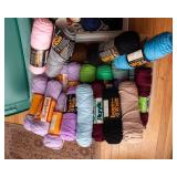 Assorted Yarn & Knitting Needles