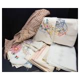 Vintage Embroidered Linens – Assorted Set