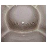 Red Wing Pottery Relish Dish & Coordinating Bowl – Mid-Century Stoneware Set