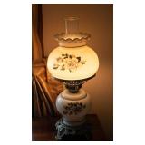 Vintage Hurricane Lamp – 19” Tall