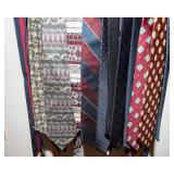 Vintage Wooden Valet Suit Stand – Tie Organizer Rack with Vintage Ties