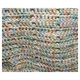 Two Crocheted Throw Blankets