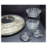 Assorted Cut Glass Items – Decorative Crystal Style Lot