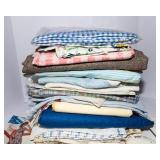 Assorted Fabric & Sewing Patterns Lot – Cotton & Flannel Materials