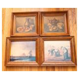 Set of 4 Framed Wall Art Pieces
