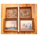 Set of 4 Framed Wall Art Pieces