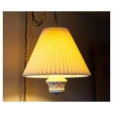 Floral Plug In Swag Lamp