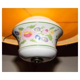 Floral Plug In Swag Lamp