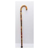Carved Wooden Cane – 32” Tall