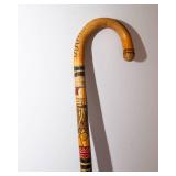 Carved Wooden Cane – 32” Tall