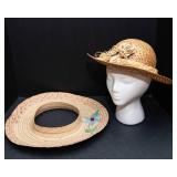 Set of 2 Women’s Straw Hats