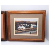 Set of 2 William Saunders Framed Wall Art – “Autumn Glory” & “Down a Country Road”