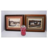 Set of 2 William Saunders Framed Wall Art – “Autumn Glory” & “Down a Country Road”