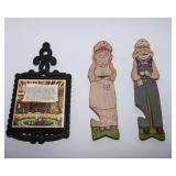 Ole & Lena Style Oven Rack Puller & Cast Iron Kitchen Prayer Trivet