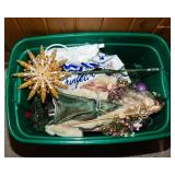 Christmas Decor Mystery Lot - Storage Totes Included!