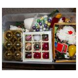 Christmas Decor Mystery Lot - Storage Totes Included!