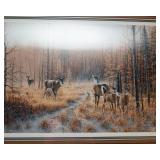 Jim Kasper “Autumn Medley – Whitetail Deer” Framed Print – Wild Wings Collection (1989, Signed & Numbered)