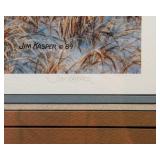 Jim Kasper “Autumn Medley – Whitetail Deer” Framed Print – Wild Wings Collection (1989, Signed & Numbered)