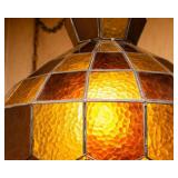 Vintage Tiffany-Style Retro Plug-In Swag Lamp