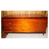 Mid-Century Cedar Storage Chest – 46.5” W – Includes Key