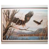 John S. Wilson Framed Signed & Numbered Print – “Two Eagles” (508/950, 36” x 28”)