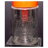 Federal Sunrise Starburst Square Pitcher & Vintage Tang Pitcher – Retro Glassware Set
