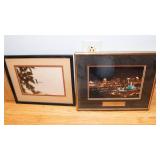 Minnesota Wall Art Lot – St. Paul Winter Carnival Ice Palace (1992) & Loon Photograph